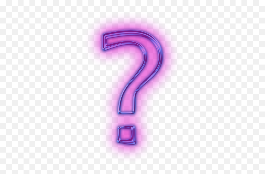 Purple Question Mark Png U0026 Free Purple Question Markpng - Neon Question Mark Transparent Background Emoji,Question Marks Clipart