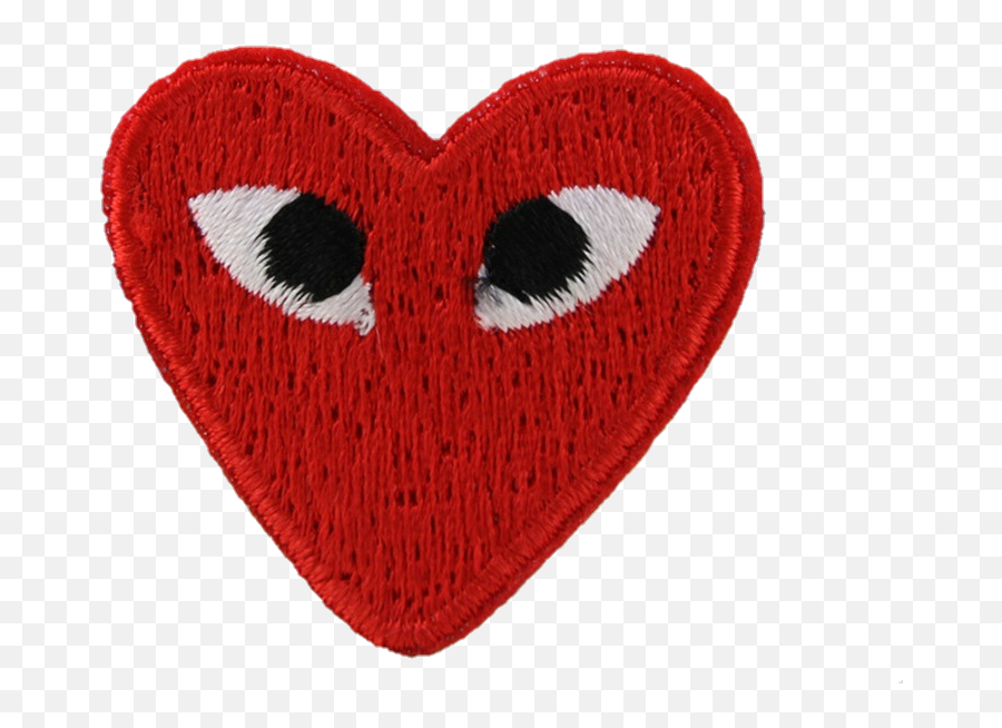 Heart Eyes Png - Patch Comme Des Garçons Emoji,Heart Eyes Png