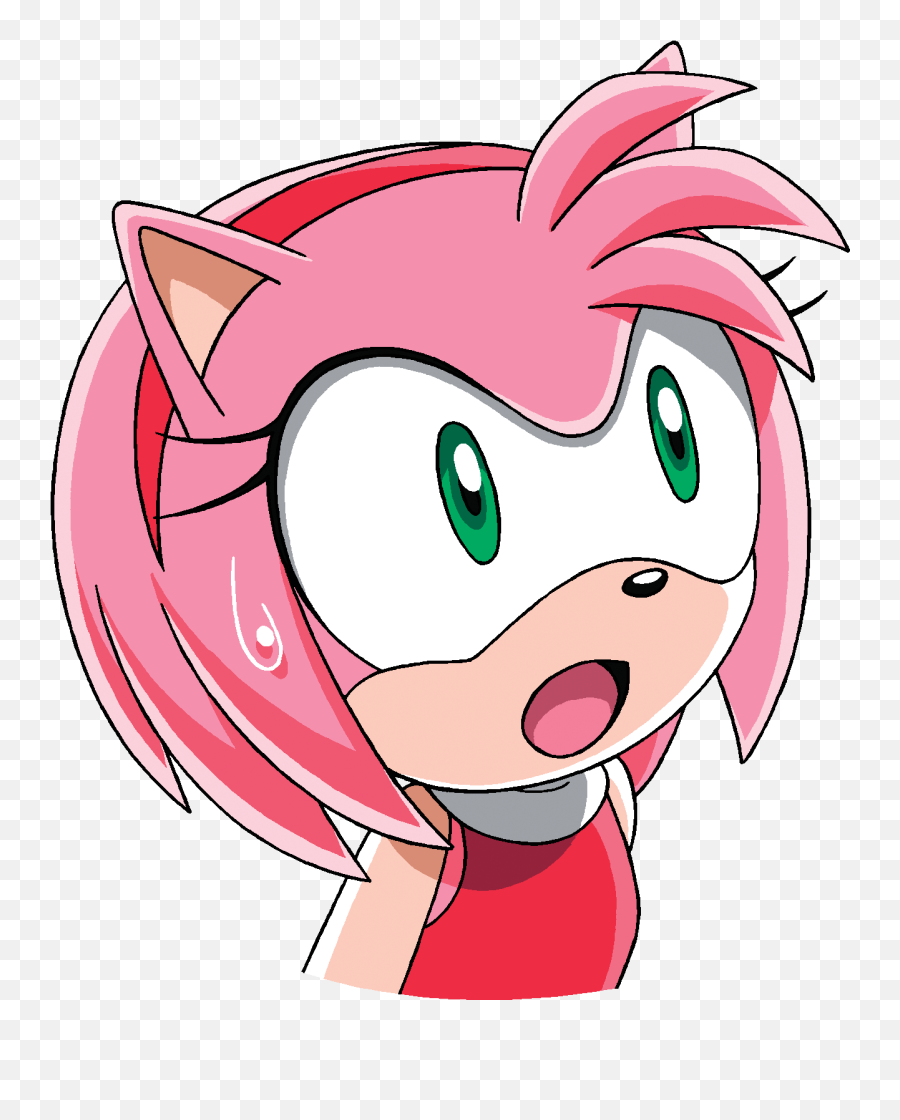 Sonic The Hedgehog Amy Surprised - Amy Rose Sonic X Surprised Emoji,Sonic X Logo