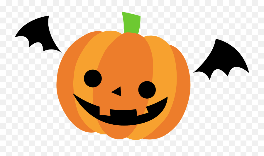 Halloween Jack - Ou0027lantern With Bat Wings Clipart Free Jack O Lantern And Bat Clipart Emoji,Jack-o-lantern Clipart