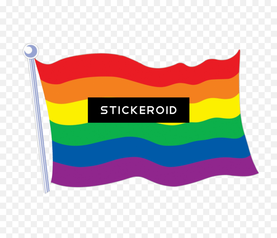 Rainbow Flag Cutout 2 Sides - Vertical Emoji,Rainbow Flag Png