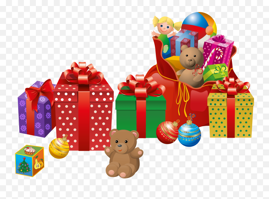 Birthday Present Clipart Pile Toy - Christmas Presents Clipart Png Emoji,Present Clipart
