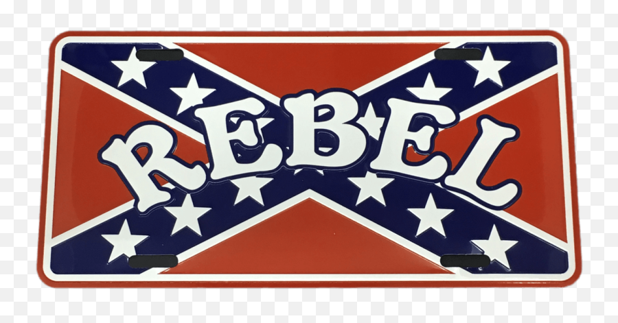 Confederate Flag License Plate - Language Emoji,Rebel Flag Png