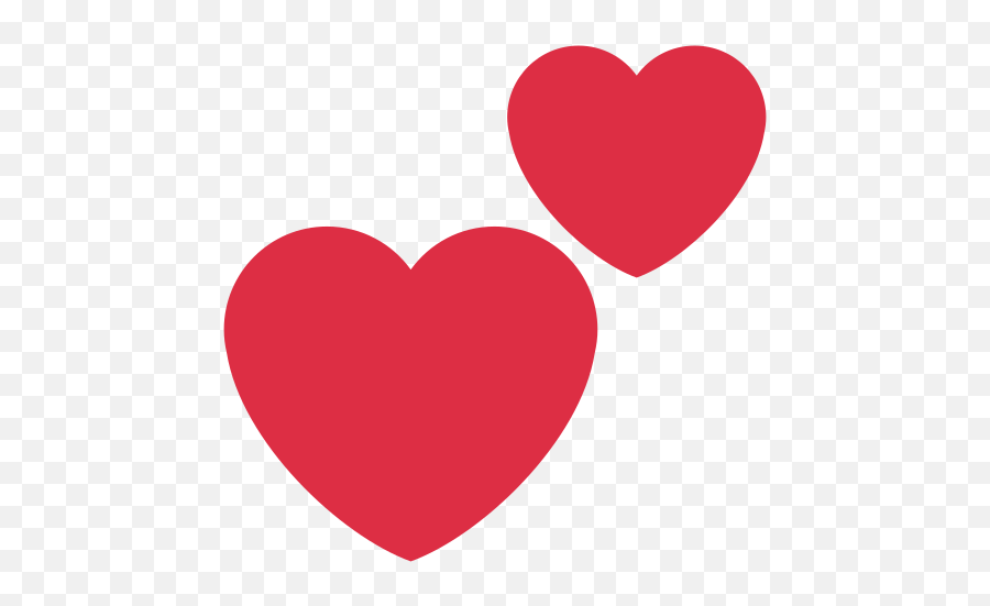 Two Hearts Emoji Meaning With,Pink Heart Emoji Png