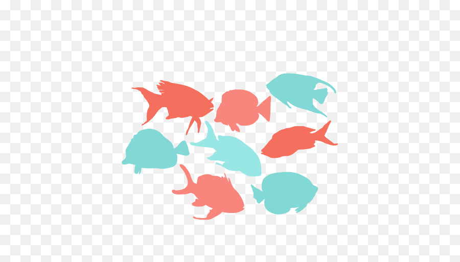 Download Tropical Fish Clipart Png File - Tropical Fish Emoji,Fish Silhouette Png