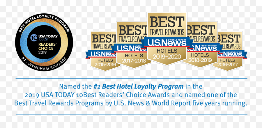 Us News And Usa Today Wr Badges - Web Wyndham Hotels U0026 Resorts Emoji,U.s.news And World Report Logo