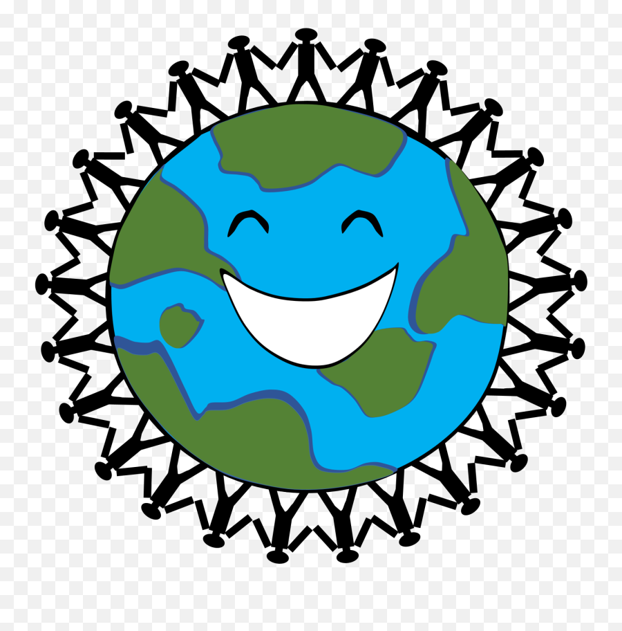 Kids Holding Hands Clipart - Luys Foundation Logo Draw People Around The Earth Emoji,Holding Hands Clipart
