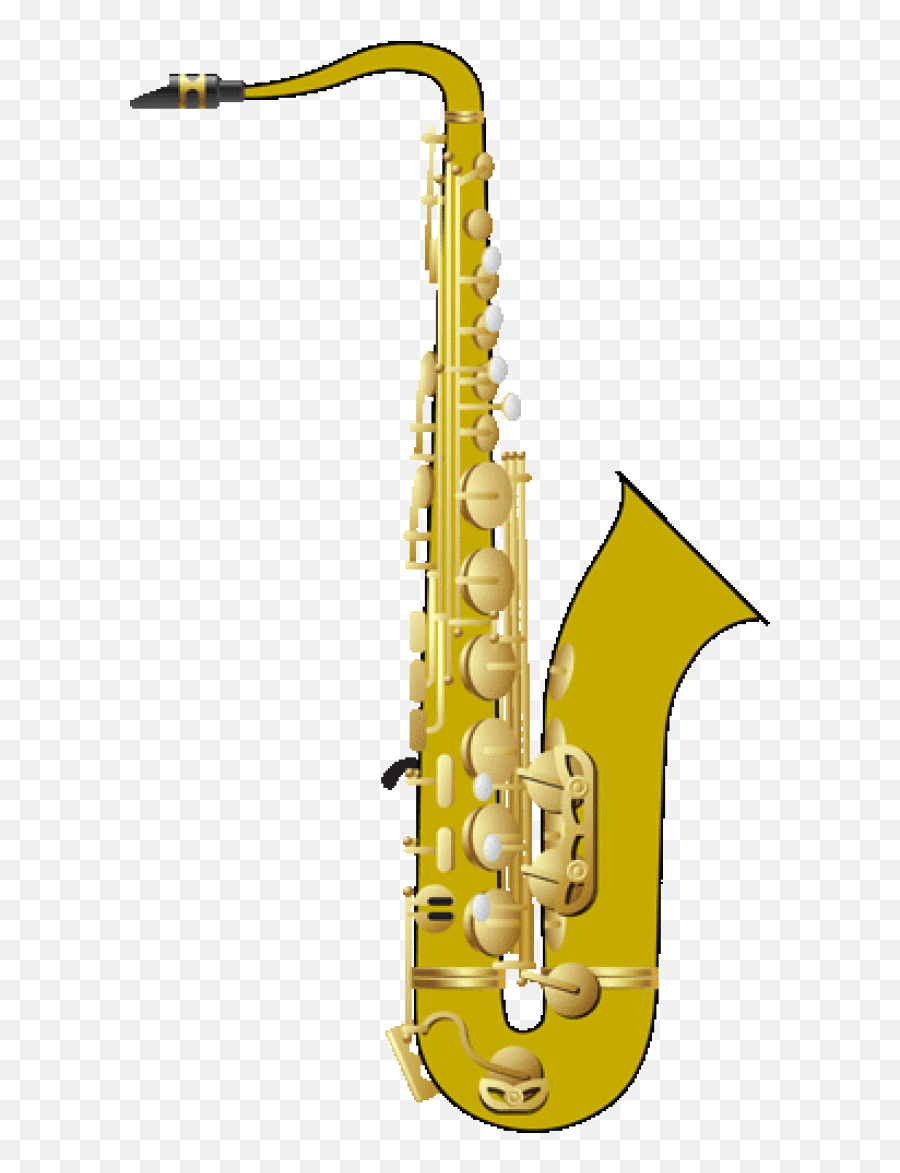 Saxophone Clip Art The Cliparts - Musical Instrument Png Emoji,Saxophone Clipart