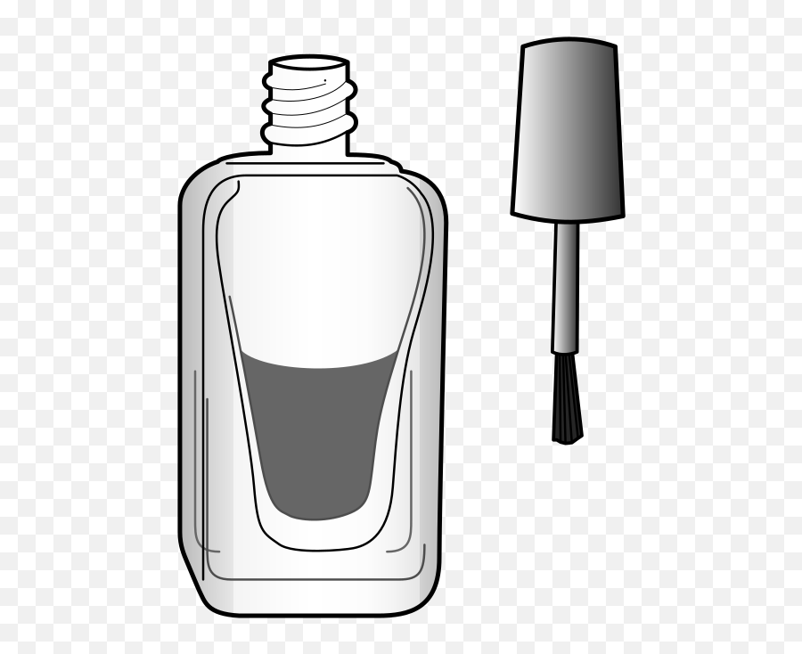 Clipart Of Nail Polish Bottle Free Image - Black And White Clipart Nail Polish Emoji,Nail Clipart
