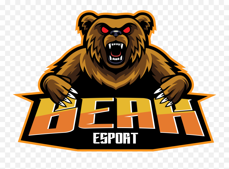 Bear Esport Mascot Logo Design By - Bear Mascot Sport Logo Design Vectorstock Emoji,Bear Mascot Logo