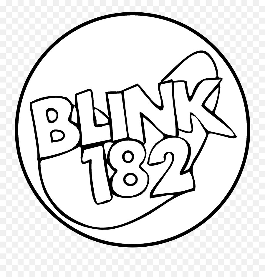 Blink 182 Logo Png Transparent Svg - Blink 182 Logo Black And White Emoji,Blink 182 Logo
