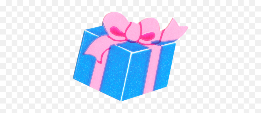 Birthday Present Birthday Bow Gift - Blue And Pink Gift Clipart Emoji,Present Clipart
