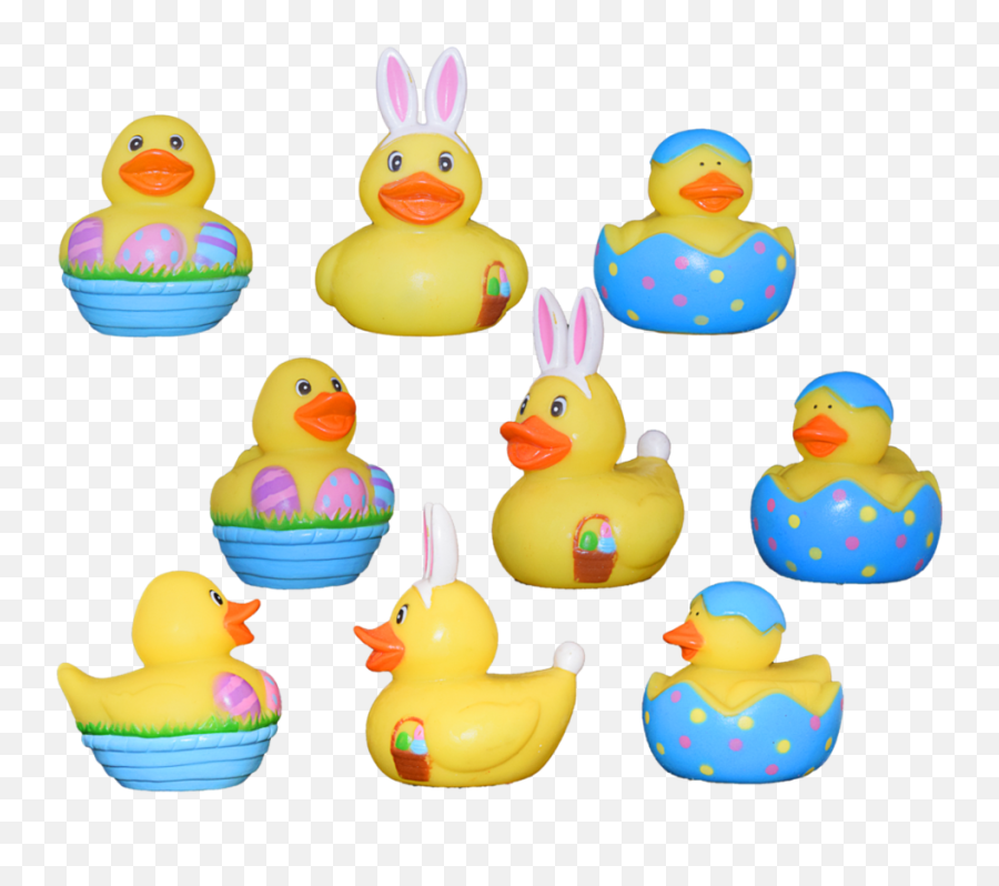 Download Rubber Duck Png - Easter Rubber Ducks Full Size Rubber Duck Emoji,Duck Png