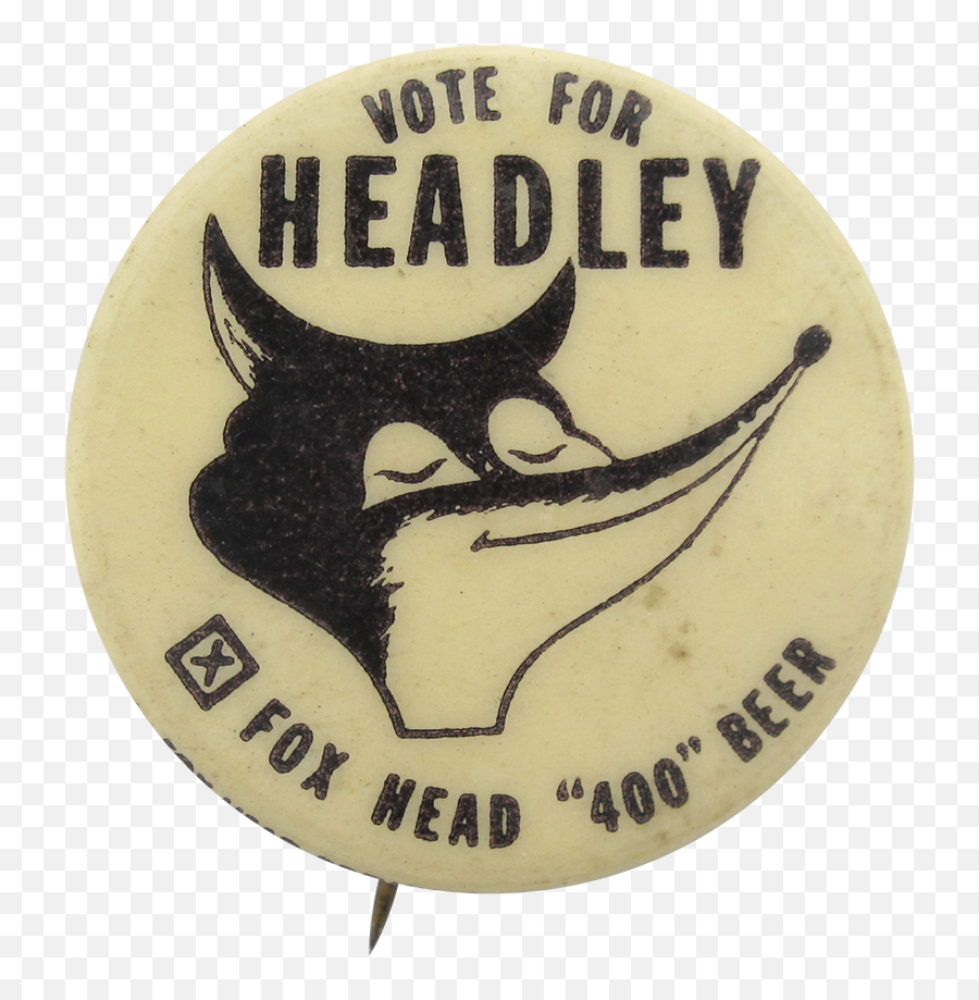 Headly Fox Head 400 Beer Busy Beaver Button Museum Emoji,Fox Head Png