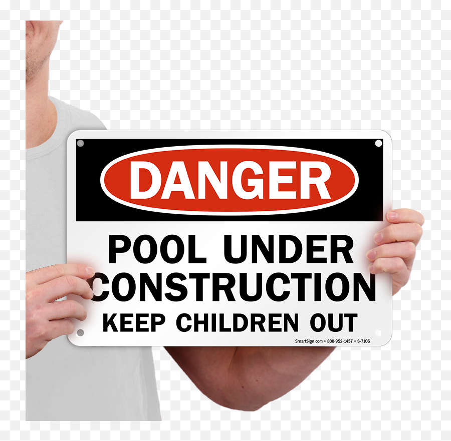 Download Pool Under Construction Sign - Danger Add Your Own Emoji,Under Construction Sign Png