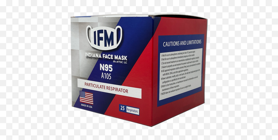 Ifm - N95 Respirator Usamade 25 Per Box U2013 Armbrust American Emoji,Face Masks With Company Logo