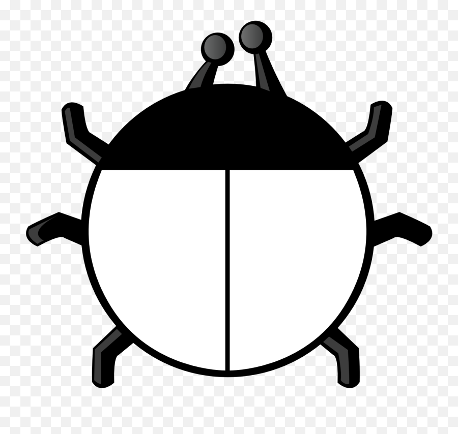 Bug Clipart Black And White - Clip Art Library Emoji,Beetle Clipart Black And White