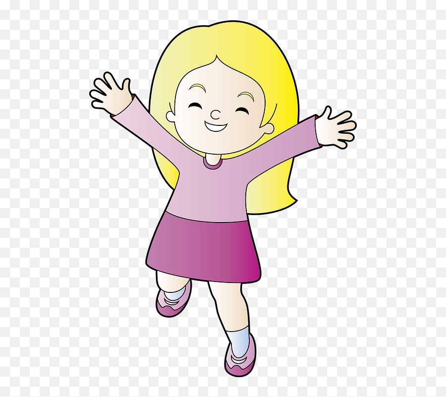 Free Photo Girl Kid Happy Hands Child Cute Cartoon - Max Pixel Emoji,Walkman Clipart