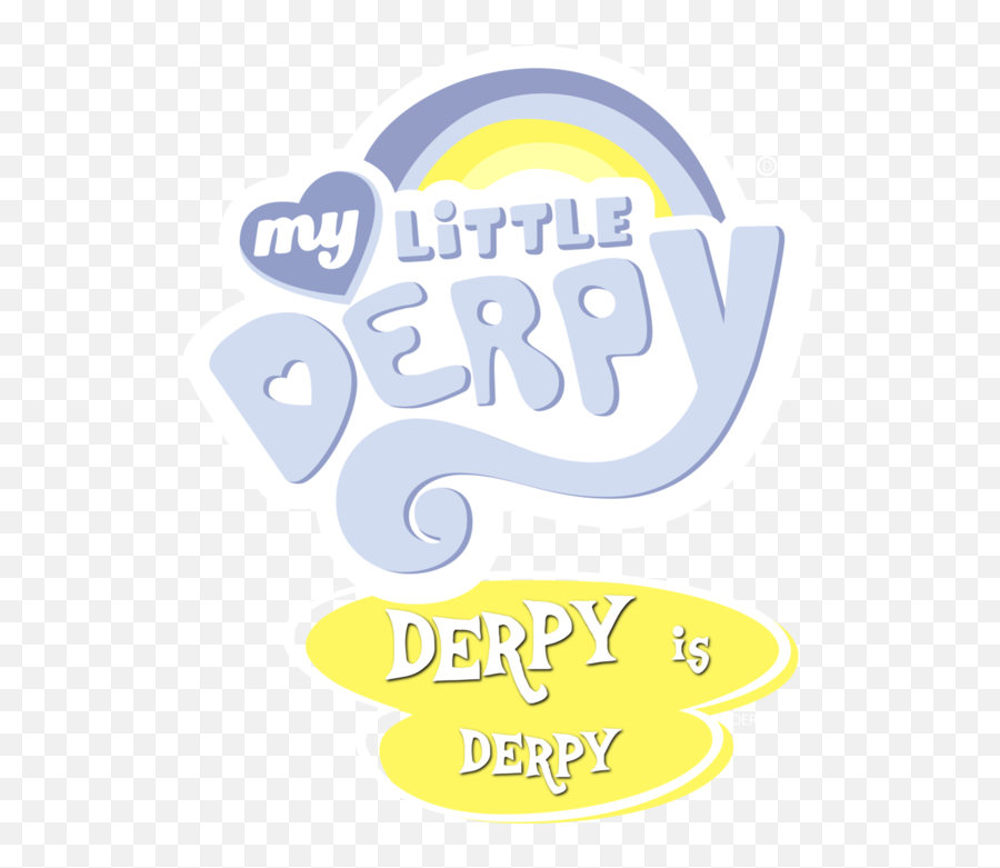 Friendship Is Magic - My Little Derpy Logo Emoji,My Little Pony Logo