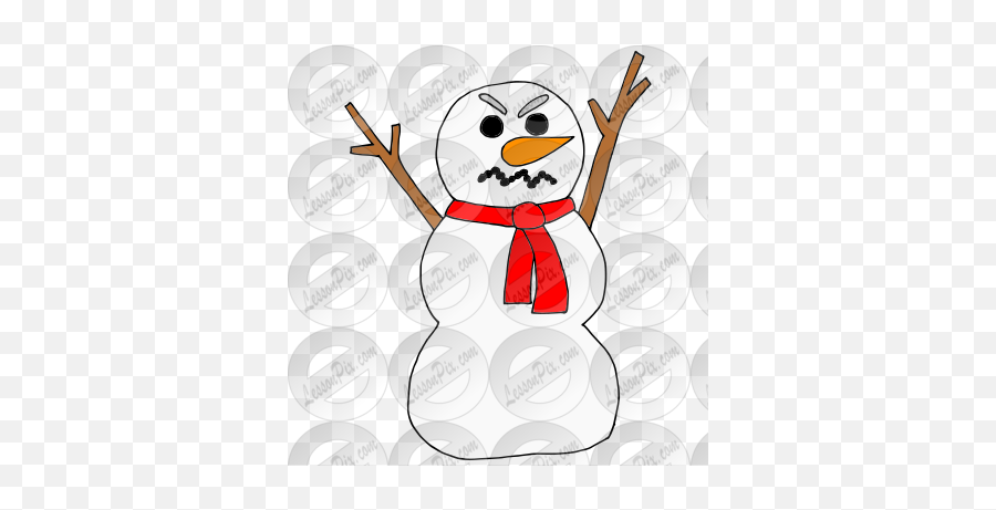 Angry Snowman Picture For Classroom Therapy Use - Great Happy Emoji,Angry Clipart