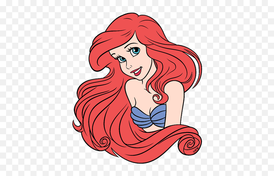 Ariel Clipart The Little Mermaid - Ariel Embroidery Design Emoji,Little Mermaid Clipart