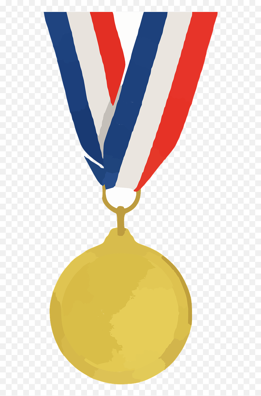 Gold Medal Olympic Medal Clip Art - Medali Vektor Png Emoji,Medal Clipart