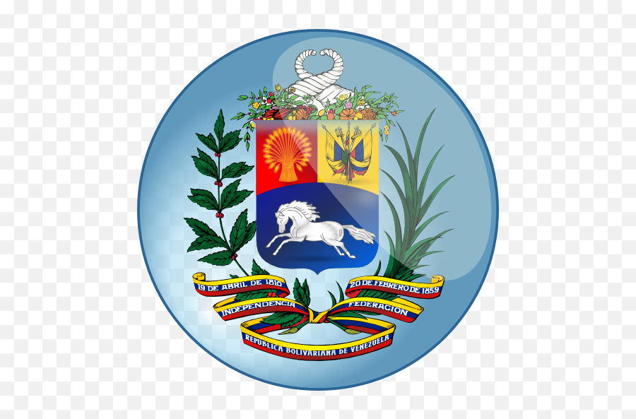 Escudo De La Republica Bolivariana De - Logo Del Escudo De Venezuela Emoji,Venezuela Png