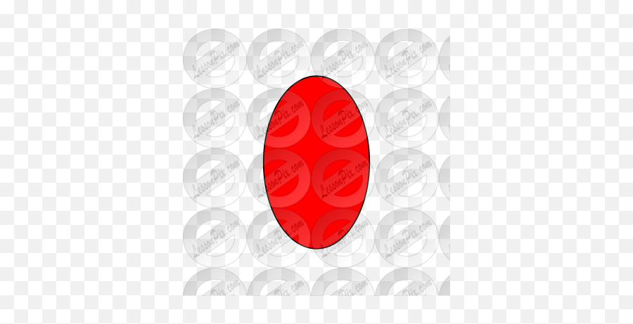 Red Oval Picture For Classroom - Dot Emoji,Oval Clipart