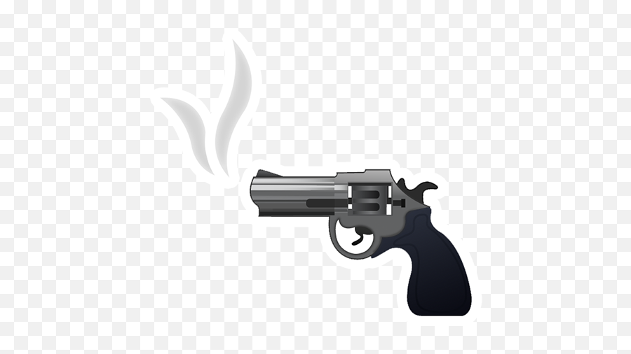 Emoji Handgun Revolver Pistol - Transparent Old Gun Emoji,Gun Emoji Png