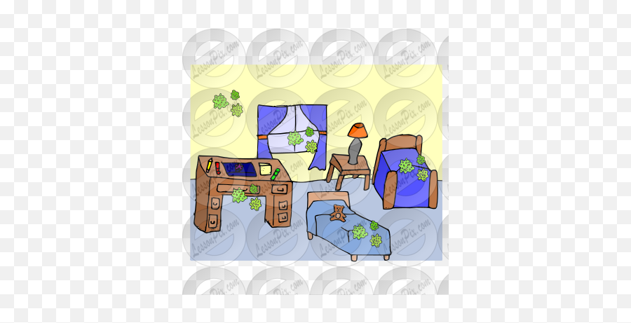 Germs In Bedroom Picture For Classroom Therapy Use - Great Furniture Style Emoji,Germs Clipart