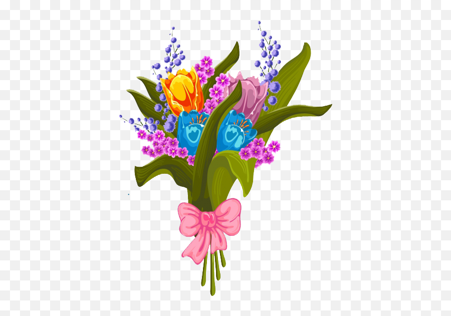 Flower Bouquet Clipart - Png Emoji,Flower Bouquet Clipart