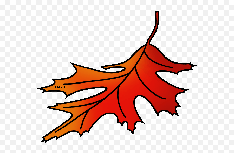 Phillip Martin Scarlet Oak Leaf - Clip Art Emoji,Oak Leaf Clipart