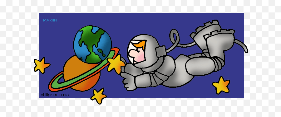 Astronaut In Space Clip Art Pics About - Fictional Character Emoji,Astronaut Clipart