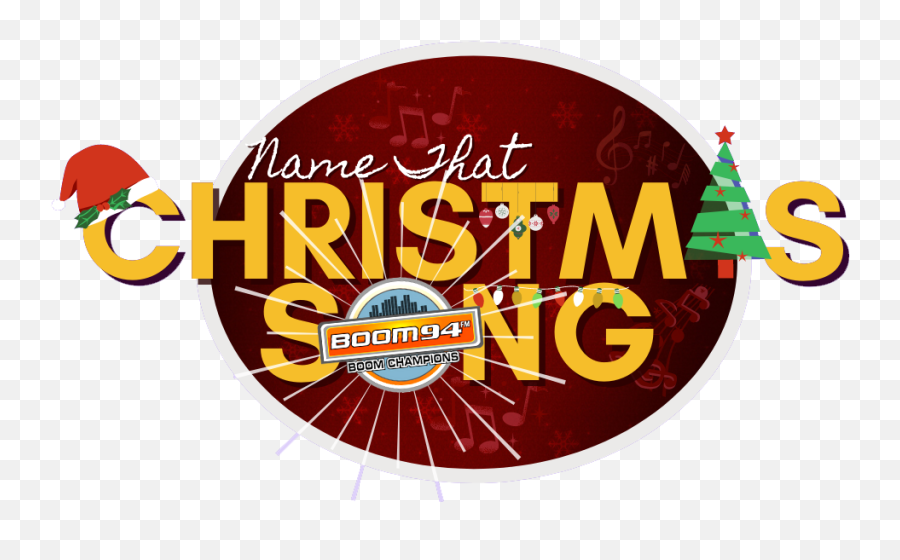 Name That Christmas Song Flyer Logo - Language Emoji,Radio Flyer Logo