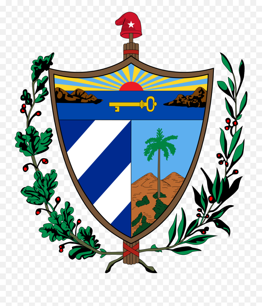 Coat Of Arms Of Cuba - Cuba Coat Of Arms Emoji,Cuba Flag Png
