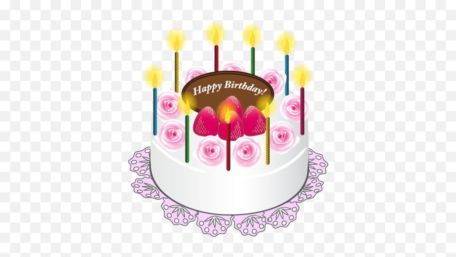 Library Of Happy Birthday Cake Banner Freeuse Download - Happy Birthday Cake Design Png Emoji,Birthday Cake Png