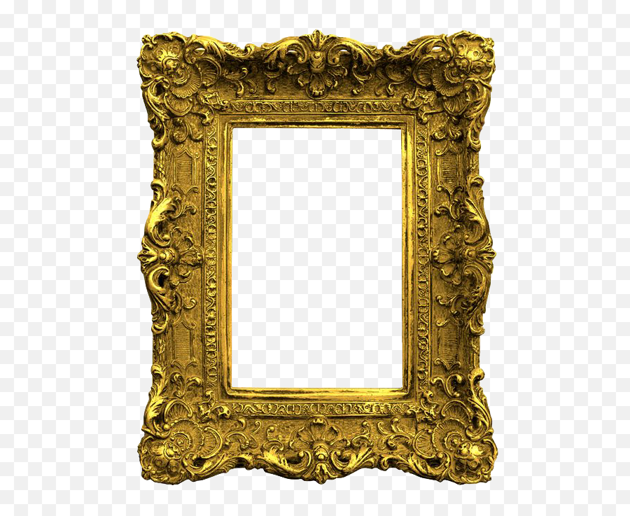 Wedding Golden Frame Transparent - Antique Frame Png Emoji,Frame Transparent Background