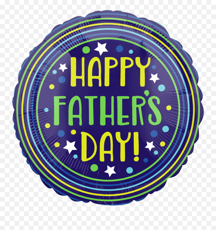 Happy Fathers Day Circles And Stars - Dot Emoji,Fathers Day Clipart