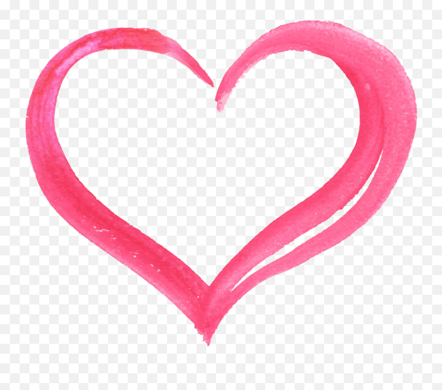 Watercolor Heart Transparent - Clipart World Emoji,Heart On Transparent Background