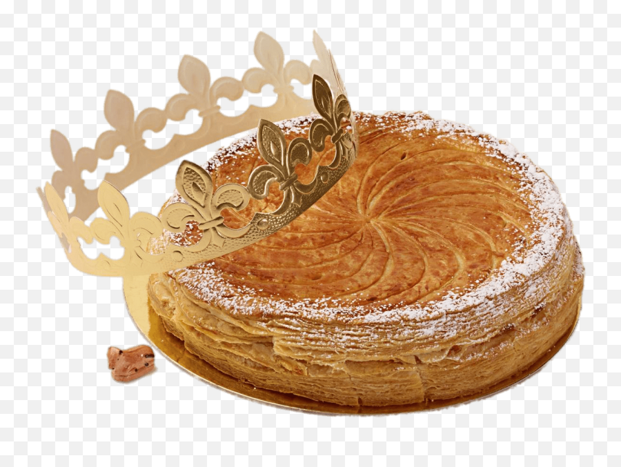 Epiphany French Cake And Crown Transparent Png - Stickpng Galette Des Rois White Background Emoji,Crown Transparent