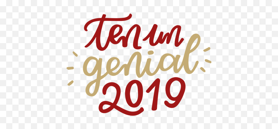 Genial 2019 Lettering - 2019 Lettering Png Emoji,2019 Png
