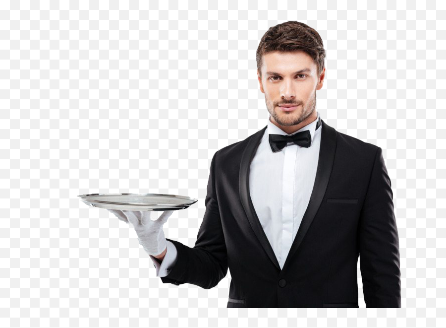 Hotel Waiter Png Clipart Png All - Waiter Serving Food Png Emoji,Hotel Clipart