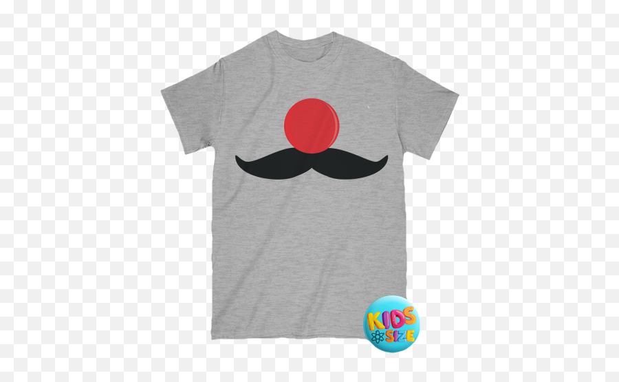 Clown Nose With Mustache - Short Sleeve Emoji,Clown Nose Png