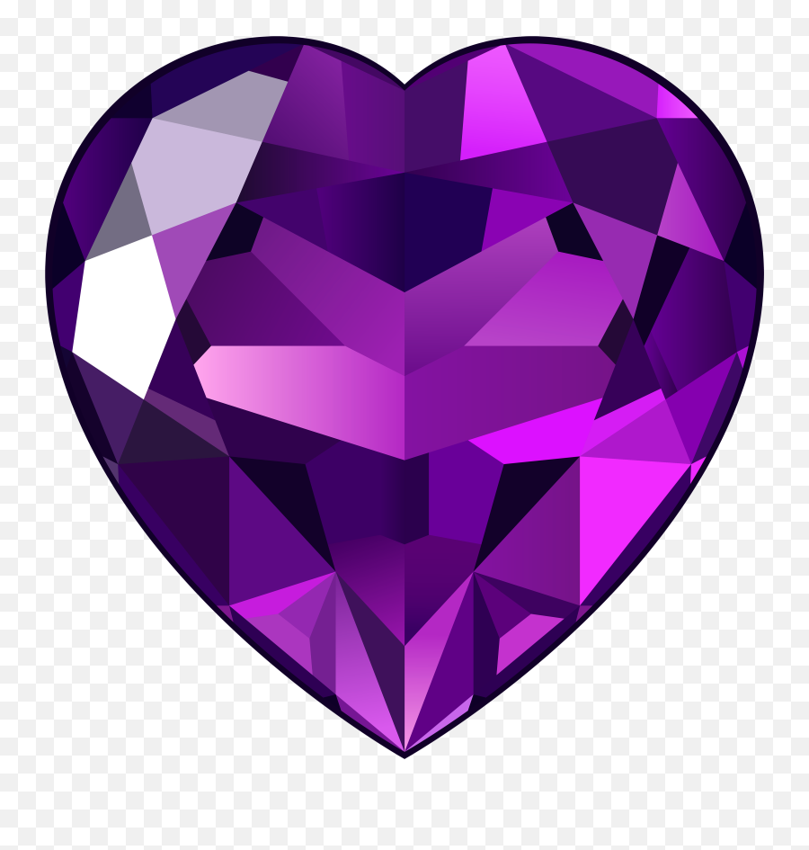 Purple Heart Medal Png - Purple Heart Clipart Clipart Free Amethyst Heart Png Emoji,Heart Clipart Png