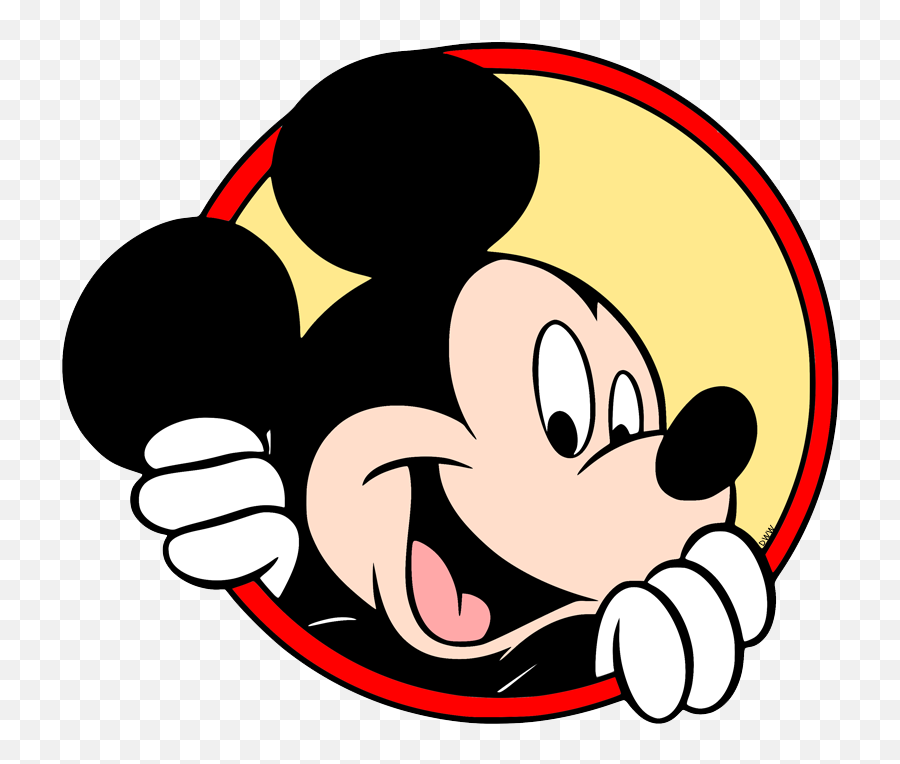 Disney Mickey Mouse Peeking - Clipart Mickey Mouse Logo Emoji,Mickey Mouse Clipart