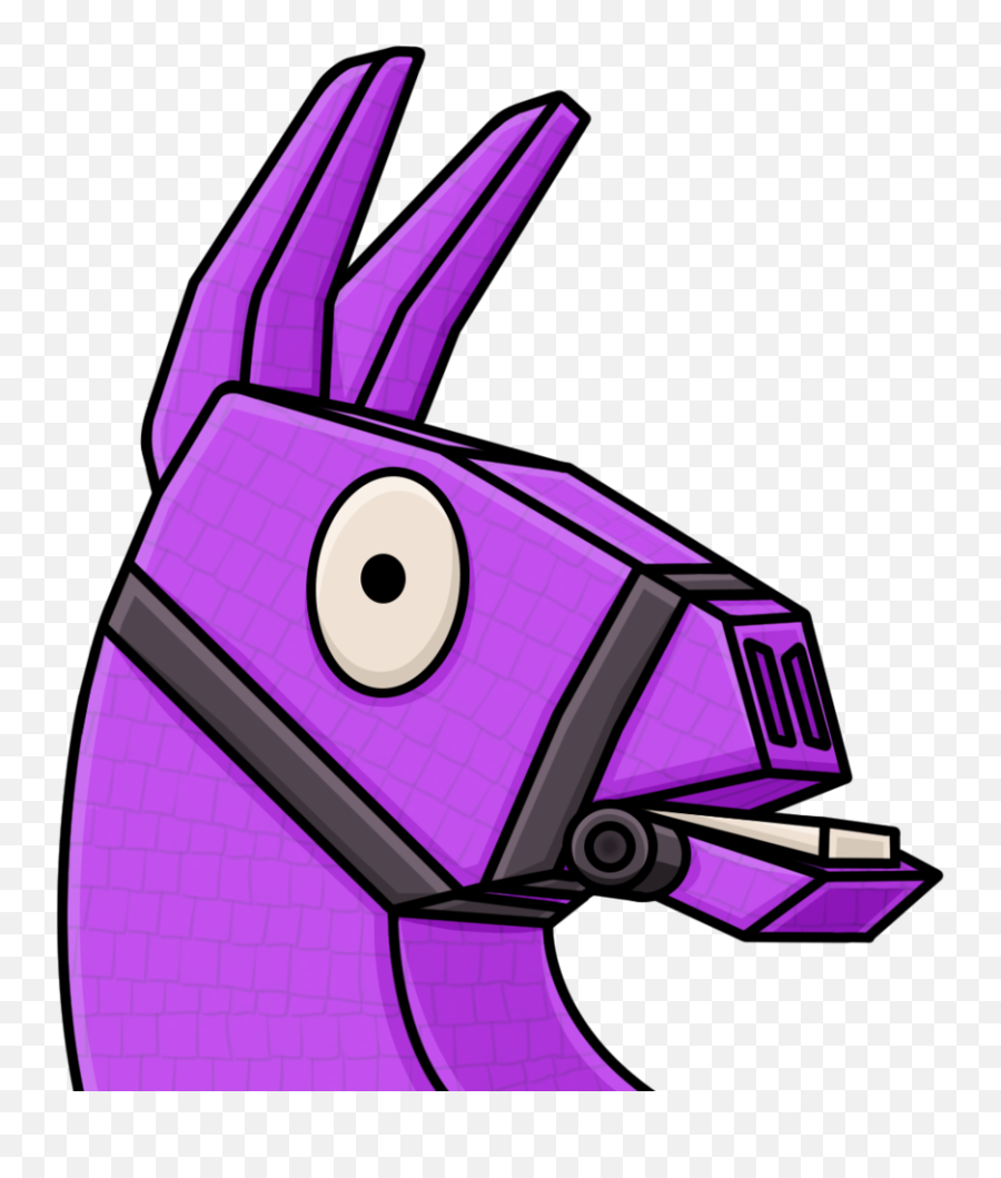 Llama Clipart Fortnite - Fortnite Llama Head Drawing Emoji,Llama Clipart