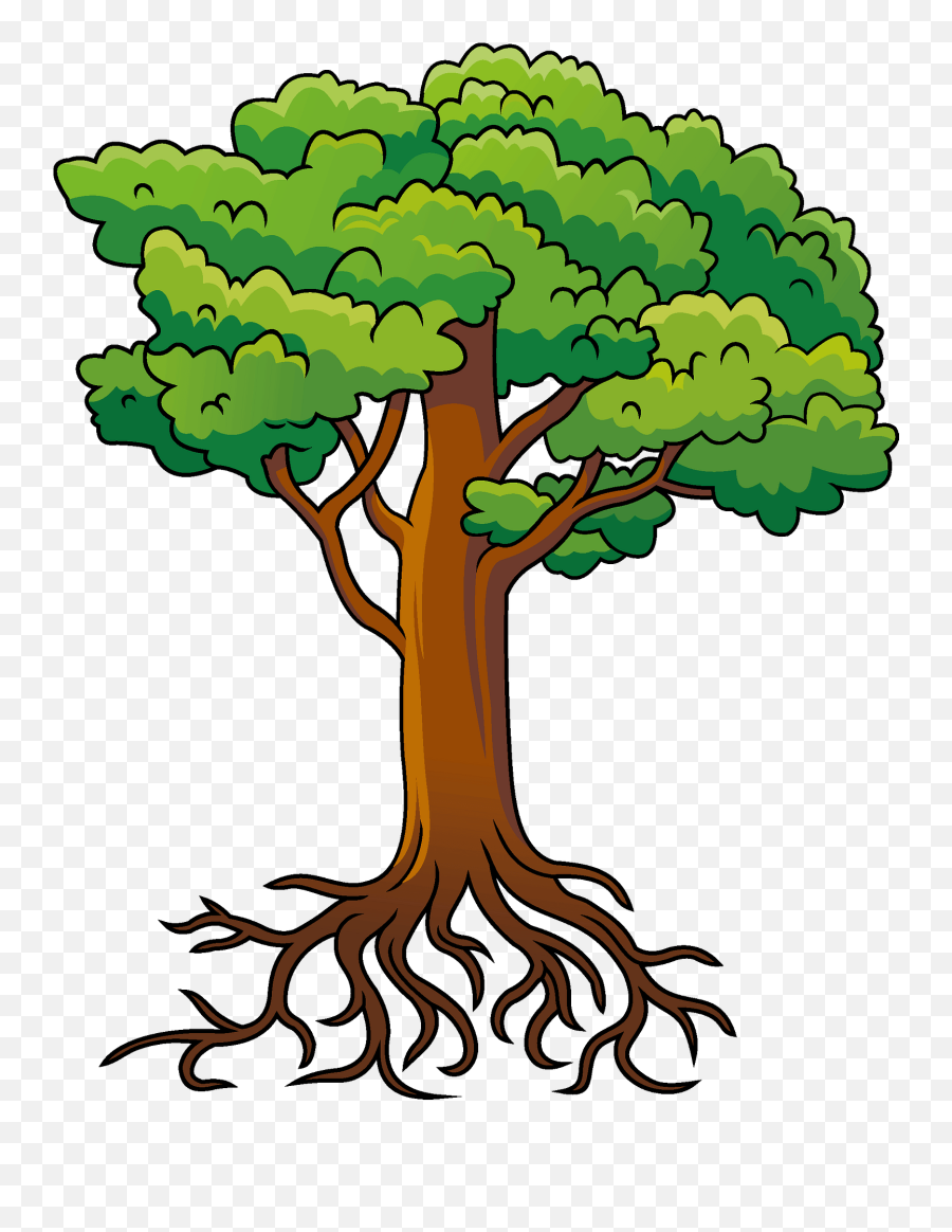 Tree With Roots Clipart Emoji,Roots Png