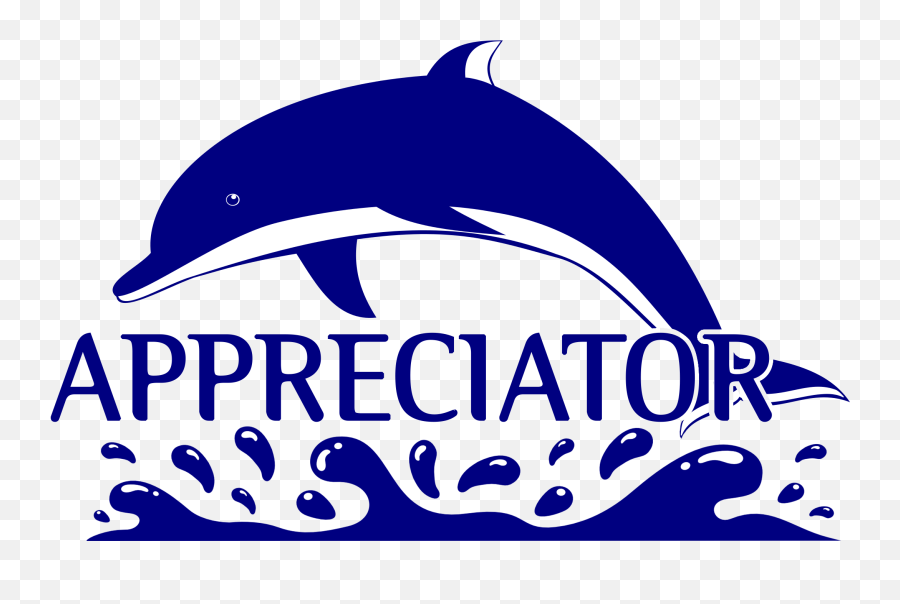Appreciator - Common Bottlenose Dolphin Emoji,Upvote Png