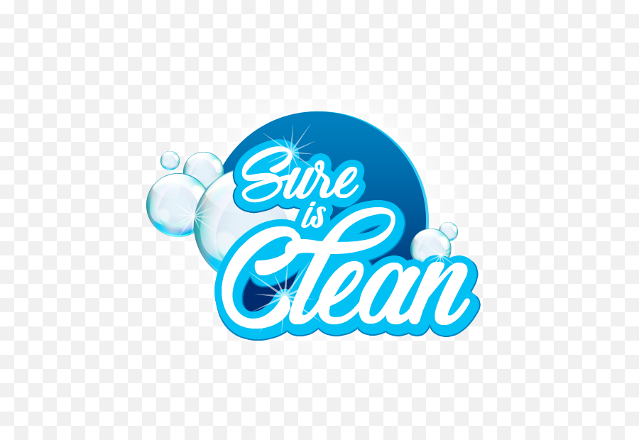 Sure Is Clean Logo Bournemouth Cleaning Company - Graphic Dot Emoji,Cleaning Company Logo