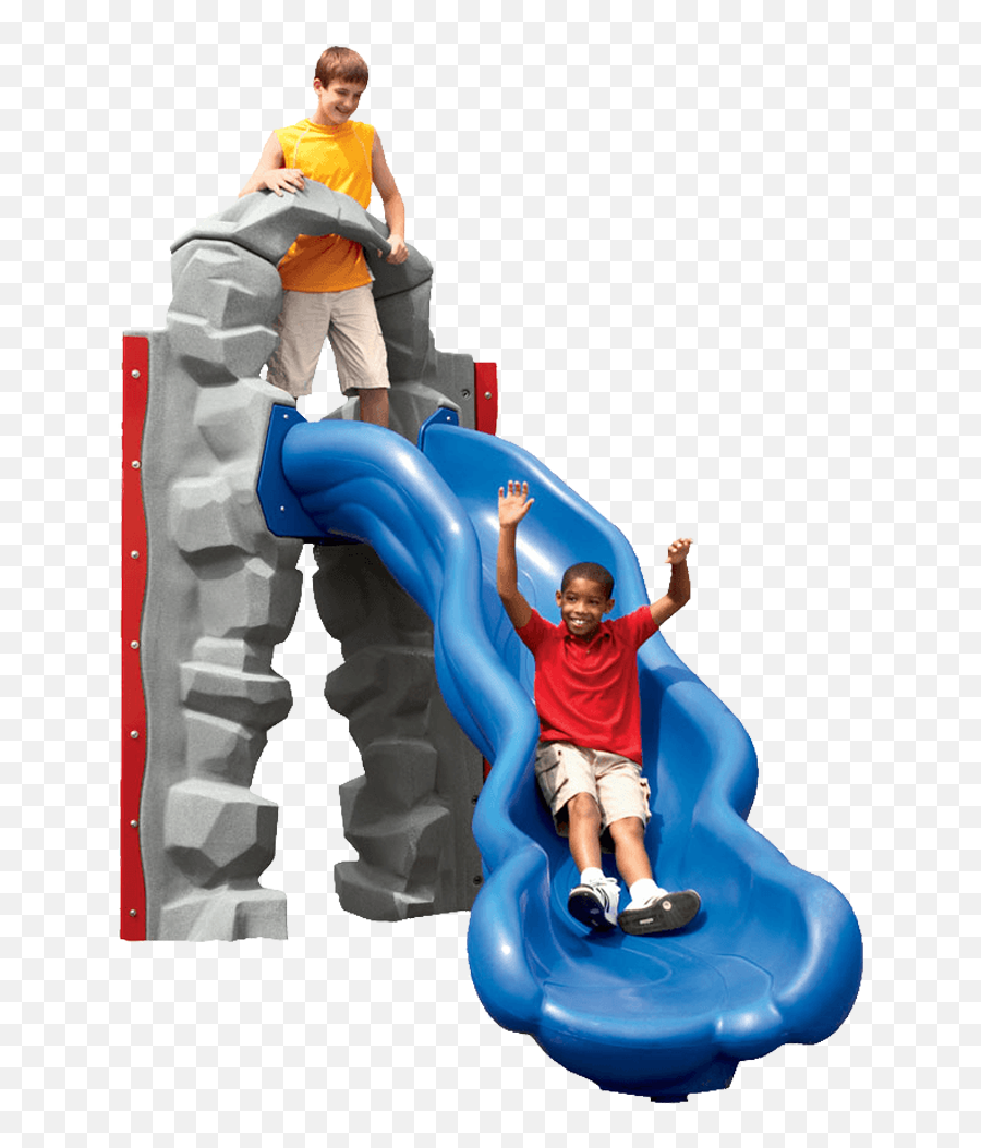Rockblocks Zigzag Slide - Kids Castle Child On Playground Png Emoji,Zigzag Png